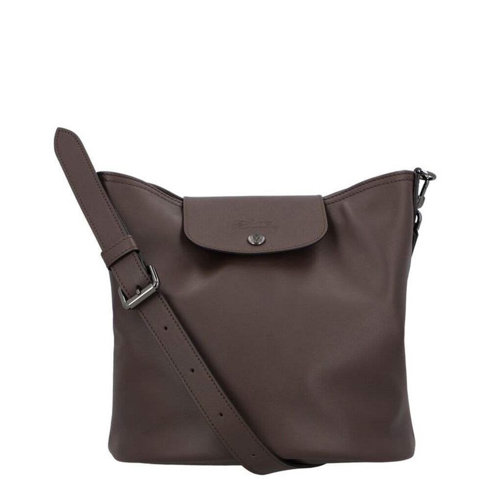 Longchamp Le Pliage Xtra Medium Leather Shoulder Bag, Brown